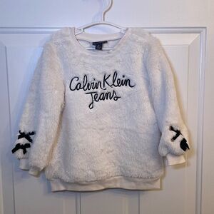 Calvin Klein Jeans - Girls Sherpa Sweater - Size 3T